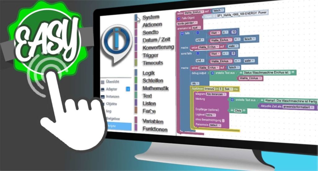 Waschmaschine smart machen mit Blockly